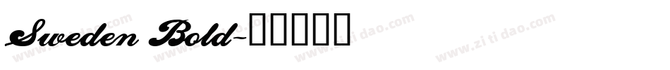 Sweden Bold字体转换
